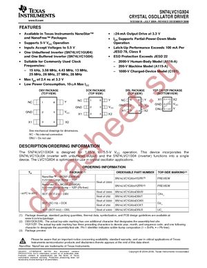 SN74LVC1GX04DCKR datasheet  